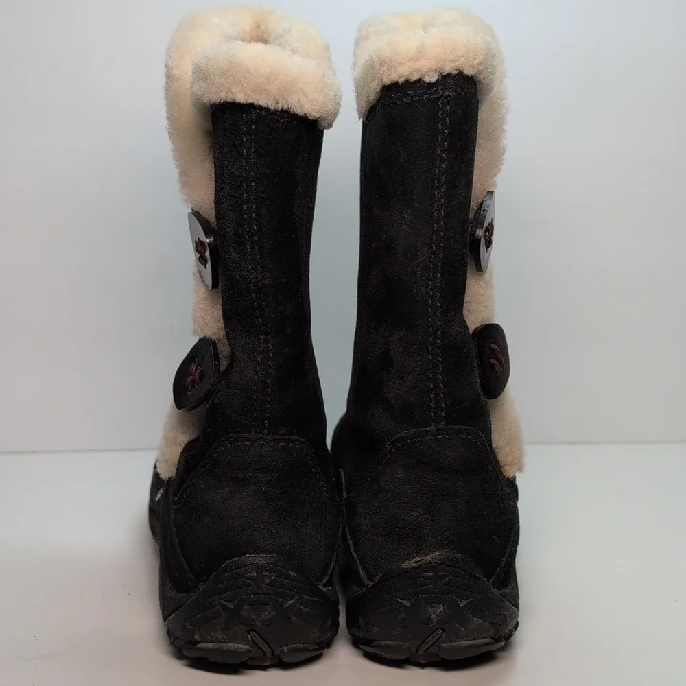 Merrell yarra waterproof suede black boots women's size 7.5 EU 38